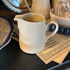 Vintage Restaurant Ware Chunky White Creamer